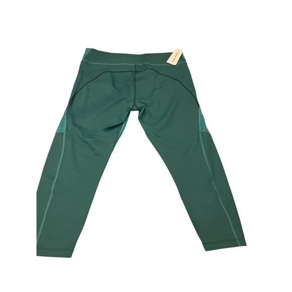 NWT Outdoor Voices Women 3XL Move Free 3/4 Cropped‎ Legging Teal Green Heathered - Picture 14 of 16